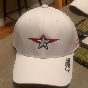 Marvel White Cap with Red and Black Embroidery
